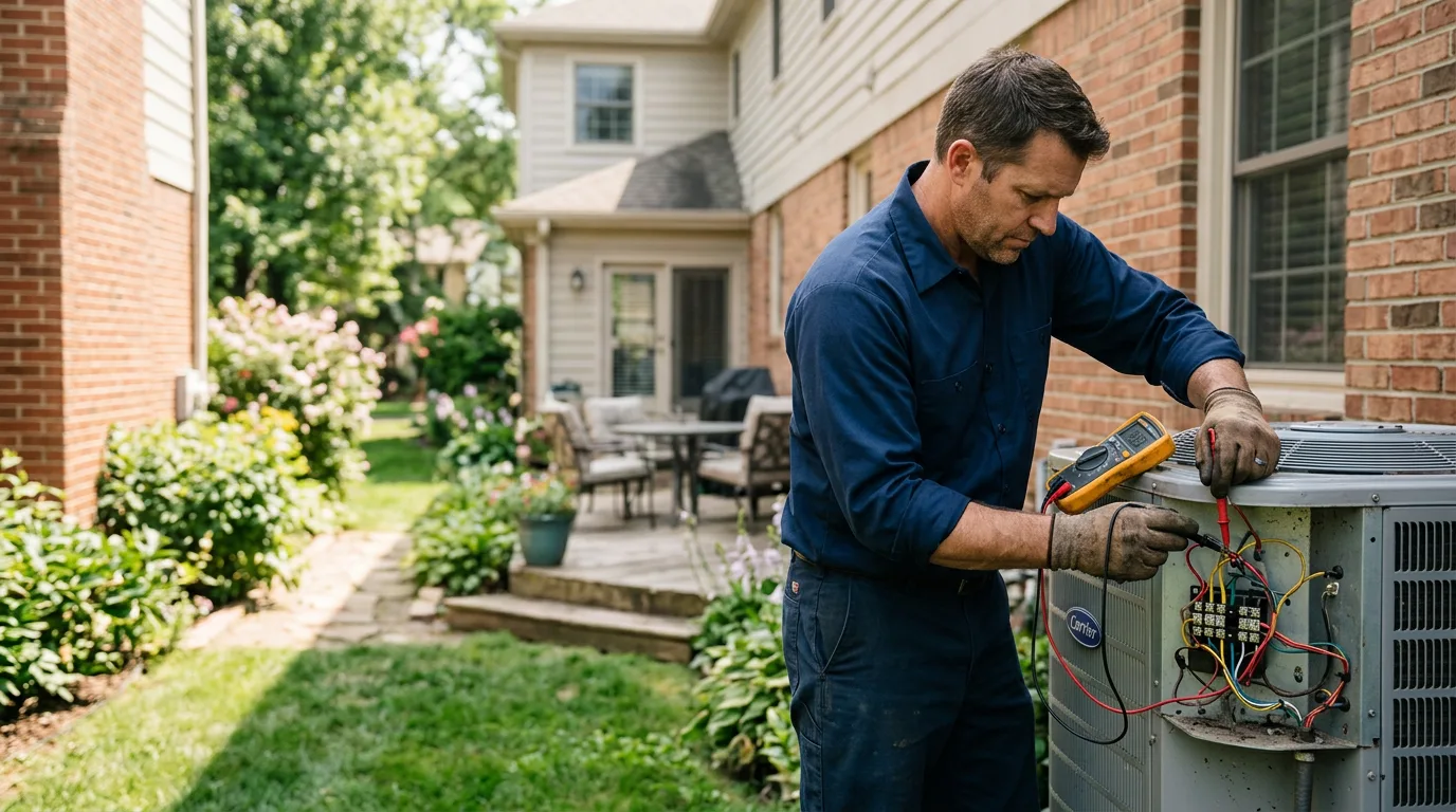 HVAC technician working near Lowville, NY